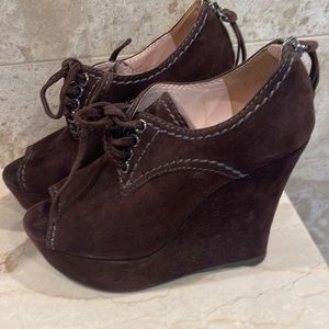 Miu miu platform boots